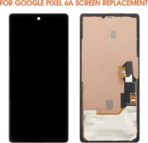 OLED لشاشة Google Pixel 6A البديلة لشاشة Pixel 6A LCD GX7AS، GB62Z، G1AZG جزء إصلاح مجموعة رقمنة الشاشة التي تعمل باللمس مع الإطار in Saudi Arabia