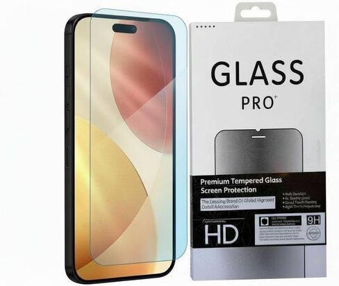 واقي شاشة من الزجاج المقوى لهاتف iPhone 17 Pro Max وiPhone 16 Pro Max (6.9 بوصة)، عالي الدقة مضاد للخدش، حماية من الضوء الأزرق والأشعة فوق البنفسجية، مضاد لبصمات الأصابع، سهل التركيب وخالي من الفقاعات، in Kuwait
