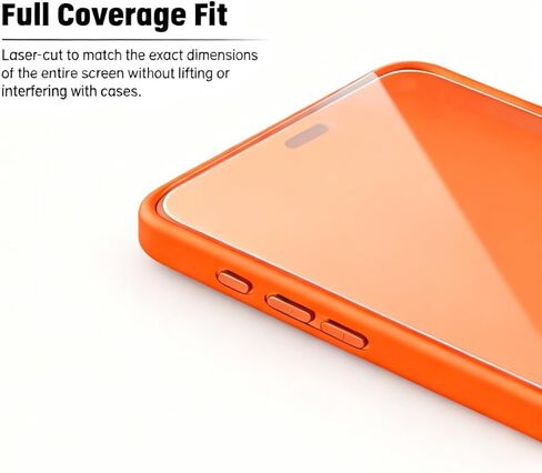 واقي شاشة من الزجاج المقوى لهاتف iPhone 17 Pro Max وiPhone 16 Pro Max (6.9 بوصة)، عالي الدقة مضاد للخدش، حماية من الضوء الأزرق والأشعة فوق البنفسجية، مضاد لبصمات الأصابع، سهل التركيب وخالي من الفقاعات، in Kuwait