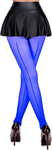 FANCAME Women's Sheer Tights – Back Seam Pantyhose with Reinforced Toe & Cuban Heel, Plus Size Stockings in Saudi Arabia