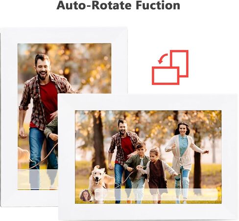 10.1 Inch Digital Photo Frame, Digital Picture Frame HD Touch Screen Smart Cloud Photo Frame with Type C 3.5mm Port, Max 32Gb Expandable (US Plug) in Saudi Arabia