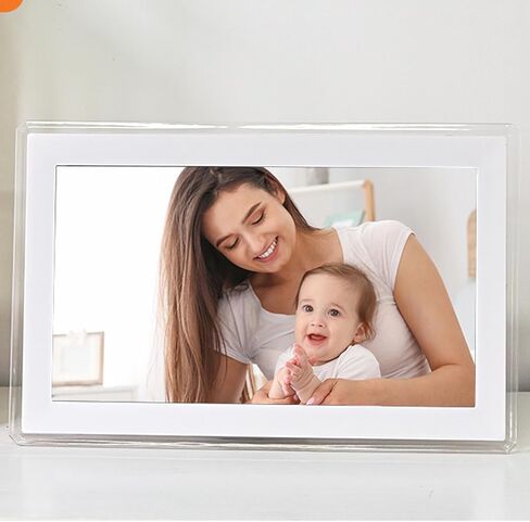 إطار صور رقمي مقاس 15.6 بوصة، إطار صور بشاشة لمس LCD عالية الدقة بالكامل يدور 360 درجة، ذاكرة وصول عشوائي 1 جيجا DDR3 سعة 32 جيجا بايت، مشغل فيديو صور ذكي لاسلكيًا لديكور المنزل (قابس أمريكي) in Saudi Arabia