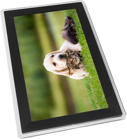إطار صور رقمي، إطار صور رقمي Wi Fi مقاس 15.6 بوصة مع مساحة تخزين 32 جيجابايت، تدوير تلقائي بدقة 1920x1080 FHD، إعداد سهل لمشاركة الصور أو مقاطع الفيديو على الفور عبر التطبيق (الولايات المتحدة) in Saudi Arabia