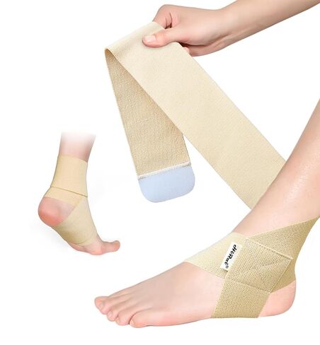 HiRui Ankle Support Brace for Men & Women, Adjustable Compression Strap for Sprains, Plantar Fasciitis, Achilles Tendonitis, Running, Workout, Sports – Fits Left & Right Foot (1, Black, Medium) in Saudi Arabia