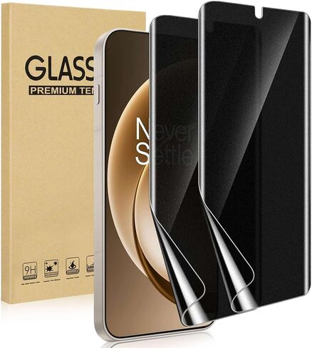 for OnePlus 15 Privacy Screen Protector, Matte Flexible Soft Film, Case Friendly, Support Fingerprint Unlock, Full Adhesive Hydrogel Film [2 Pack], Anti Spy Privacy Protector for OnePlus 15 5G in Saudi Arabia