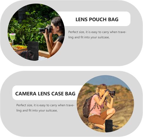 مقاوم للماء للصدمات Dslr عدسة الكاميرا الحقيبة كبيرة 13x13x23 سنتيمتر النايلون واقية للسفر التصوير الفوتوغرافي in Saudi Arabia