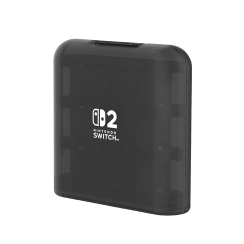 HORI 24-Game Card Case (Black) for Nintendo Switch 2 - Officially Licensed by Nintendo in Saudi Arabia
