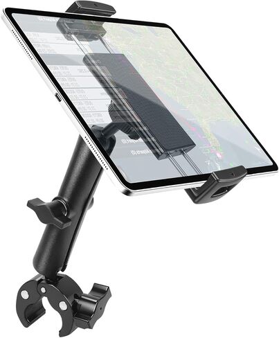 EEEKit Tablet Yoke Mount, Aircraft Yoke Tablet Holder, 360° Adjustable Metal Arm, Aviation Trainer Clamp Holder Compatible with iPad, Smartphones, 4–10 Inch Devices in Kuwait
