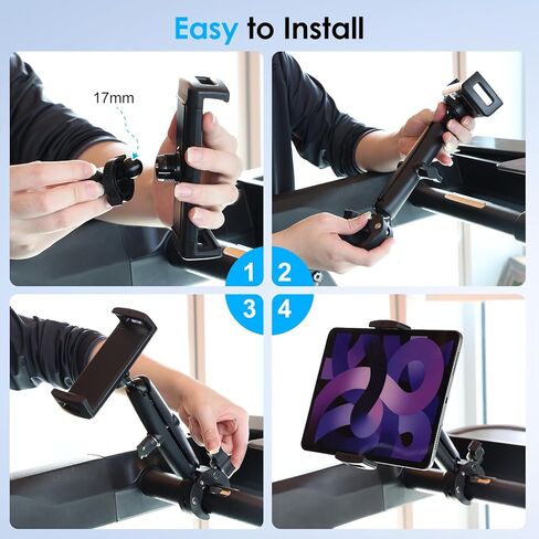 EEEKit Tablet Yoke Mount, Aircraft Yoke Tablet Holder, 360° Adjustable Metal Arm, Aviation Trainer Clamp Holder Compatible with iPad, Smartphones, 4–10 Inch Devices in Kuwait