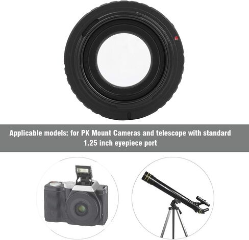 تلسكوب من سبائك الألومنيوم Pilipane T2 PK 1 25 بوصة إلى PK Mount DSLR حلقة محول الكاميرا، تلسكوب إلى محول الكاميرا ومحول تثبيت PK in Saudi Arabia