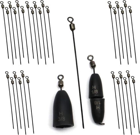 Harmony Fishing – Free Rig Wires – Turn Any Fishing Weight into a Free Rig (30 Pack) in Saudi Arabia
