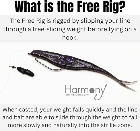 Harmony Fishing – Free Rig Wires – Turn Any Fishing Weight into a Free Rig (30 Pack) in Saudi Arabia