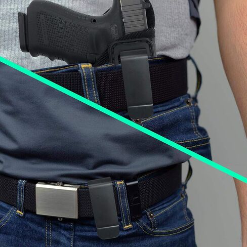 IWB حافظة مسدس قابلة للثني للرجال مخفية تحمل غلوك، روجر، سبرينغفيلد، سيج، S&W، Walther، Taurus، H&K، Beretta - حافظة مسدس للنساء/الرجال - حافظات مخفية من هيوستن in Kuwait