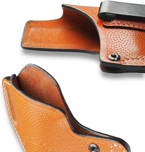 HolsterHood Water Buffalo Leather Holster Combo | Compatible with Glock 43/43x, Ruger SR22 & Taurus GX4 – IWB, OWB Holster, and Magazine Holder in Saudi Arabia