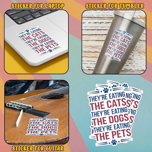 Protest Animal Cruelty Save Pets from Harmful Practices They are Eating Dogs and Cats Sticker for Car Body, Phones, Laptop, Water Bottles, Tumbler in Saudi Arabia