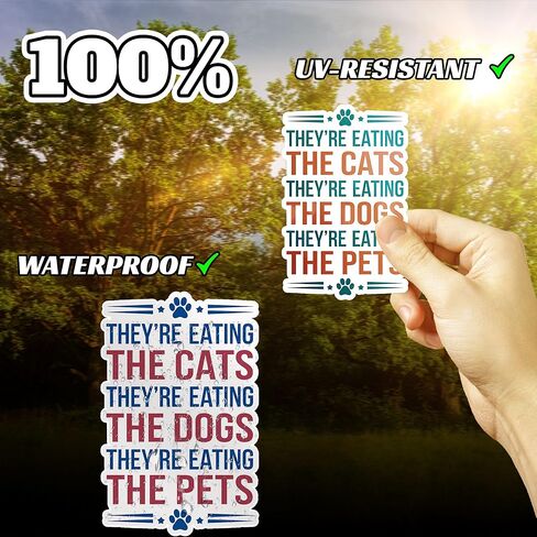 Protest Animal Cruelty Save Pets from Harmful Practices They are Eating Dogs and Cats Sticker for Car Body, Phones, Laptop, Water Bottles, Tumbler in Saudi Arabia