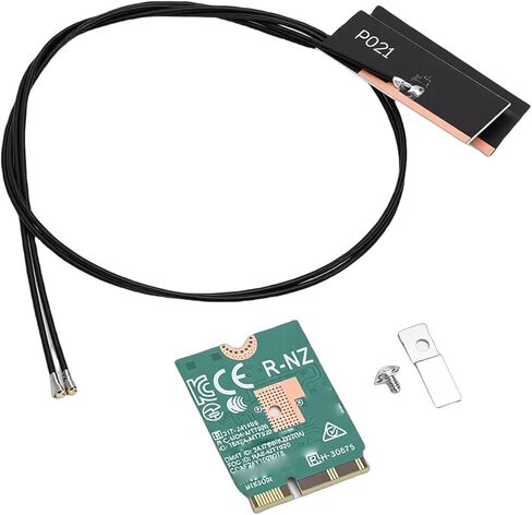 محول PUSOKEI WiFi 6E، شريحة MT7920 ثنائي النطاق 2.4 جيجا هرتز 5 جيجا هرتز 1800 ميجا بت في الثانية NGFF M.2 بطاقة شبكة الكمبيوتر المحمول مع BT5. دعم MU MIMO، لواجهة Win 10 11 لأجهزة الكمبيوتر المحمولة M2 2230 A E in Kuwait