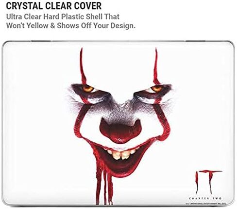 حافظة Skinit + غلاف متوافق مع جهاز MacBook Air 13in (2020) - تصميم Warner Bros Pennywise Bloody المرخص رسميًا in Kuwait