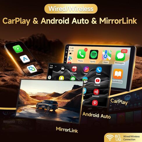 Naifay 8Core Android 12 Stereo for Toyota Tacoma 2005-2015 ترقية الراديو مع 5G WiFi/CarPlay اللاسلكي/Android Auto/شاشة تعمل باللمس/ملاحة GPS/بلوتوث/راديو FM/كاميرا احتياطية AHD/ميكروفون (2G+32G) in Kuwait