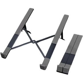 Laptop Stand Riser Protable Laptop Stand Holder Ergonomic Adjustable Compatible with10-17.3" Laptops Aluminum Alloy H Type (Gray) in Saudi Arabia