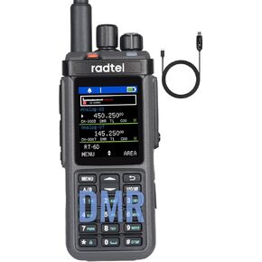 Radtel RT-6D DMR Radio 500K Contacts Dual Band Walkie Talkie Dual Time Slot Two Way Radio Tier 1+2 Ham Radio Long Distance 1024 Channels Type C Charge in Saudi Arabia