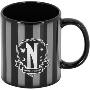 Karactermania Wednesday Original-Mug, Black, 13 x 9.5 cm, Black, One Size, Mug Original in Saudi Arabia