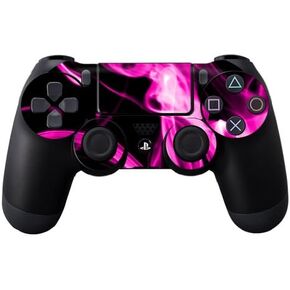 غلاف MightySkins متوافق مع وحدة تحكم Sony PS4 - Pink Flames | غطاء ملتف واقٍ ومتين وفريد ​​من نوعه من الفينيل | سهل التطبيق والإزالة وتغيير الأنماط | صنع في الولايات المتحدة الأمريكية in Kuwait