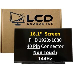 شاشة بديلة للكمبيوتر المحمول LCD تعمل باللمس مقاس 16.1 بوصة FHD غير تعمل باللمس - متوافقة مع أرقام أجزاء HP OEM (M02082-001) in Kuwait