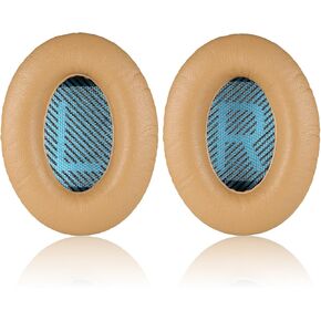 طقم وسائد أذن بديلة لسماعات الرأس Bose QuietComfort 2، 15، 25، 35، Ae2، Ae2i، Ae2w، Sound True، Sound Link (حول الأذن فقط) (بني) in Kuwait
