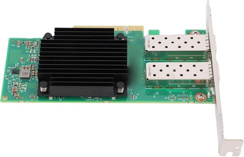 EBTOOLS 2 Port PCIe Network Card, 1G/10G/25Gbps, 2X 25G SFP28 Ports, PCIe v3.0, 5 EN Chip, 5 Controller, with Short Bracket, for Desktop in Kuwait