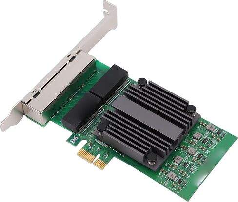 بطاقة الشبكة PCIe X1 ذات 4 منافذ، محول جيجابت إيثرنت 82571 رقاقة مع 4 منافذ RJ45، لأجهزة الكمبيوتر والخوادم الصناعية in Kuwait