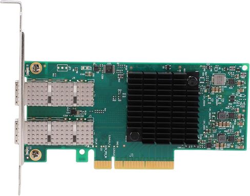 بطاقة شبكة 10 جيجا 25 جيجا، محول إيثرنت PCIe X8 ثنائي المنفذ مع تقنية RDMA لنقل البيانات بسرعة عالية، ودعم 8.1 10 in Kuwait