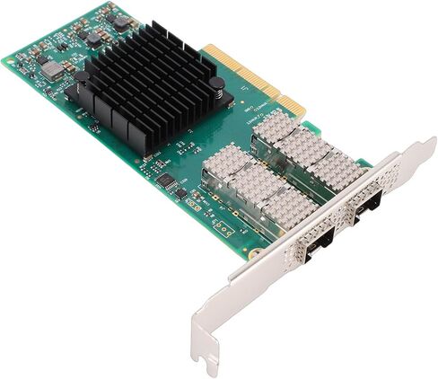 بطاقة شبكة 10 جيجا 25 جيجا، محول إيثرنت PCIe X8 ثنائي المنفذ مع تقنية RDMA لنقل البيانات بسرعة عالية، ودعم 8.1 10 in Kuwait