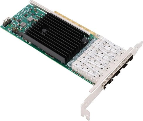 بطاقة شبكة إيثرنت 25 جيجا، 4 منافذ SFP28 PCIe x16 مع شريحة منخفضة المستوى، دعم 10 11 خادم VMware in Kuwait