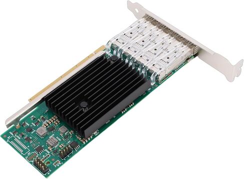 بطاقة شبكة إيثرنت 25 جيجا، 4 منافذ SFP28 PCIe x16 مع شريحة منخفضة المستوى، دعم 10 11 خادم VMware in Kuwait