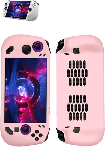 for Lenovo Legion Go S Case,WUNIAK Full Protection Silicone CASE Covers Thin Design, Shockproof Non-Slip Grip Anti-Collision for Lenovo Go S Gaming Console,Pink. in Saudi Arabia