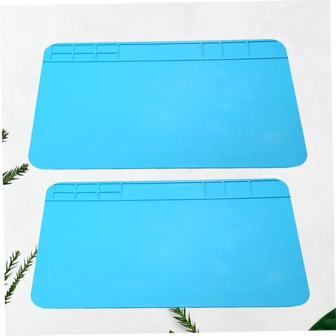 NUOBESTY 2pcs Soldering Mat Heat Resistant Parts Mat Repair Pad Silicone Plate for Soldering Stations in Saudi Arabia