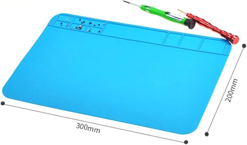 NUOBESTY 2pcs Soldering Mat Heat Resistant Parts Mat Repair Pad Silicone Plate for Soldering Stations in Saudi Arabia
