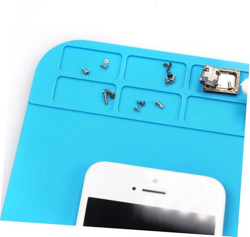 NUOBESTY 2pcs Soldering Mat Heat Resistant Parts Mat Repair Pad Silicone Plate for Soldering Stations in Saudi Arabia