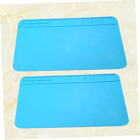 NUOBESTY 2pcs Soldering Mat Heat Resistant Parts Mat Repair Pad Silicone Plate for Soldering Stations in Saudi Arabia