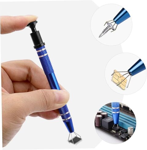 Lurrose 2pcs Electrician Hand Tools Ic Component Extractor Tool Practical Screw Picker Non-slip Handle Reach up in Saudi Arabia
