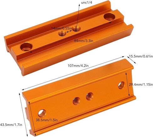 Mounting Plate 4.72 inches Short Version 120mm for OTA Equatorial Tripod Telescope with Connect Various Accessories, Easy Disassembly, 1/4 Inch Thread in Saudi Arabia