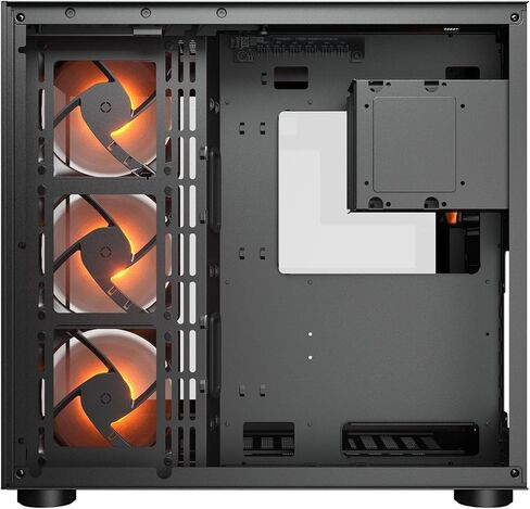 حقيبة ألعاب Cougar FV150 RGB متوسطة البرج، تدعم وحدة معالجة الرسومات حتى 400 مم، مراوح مثبتة مسبقًا 3 × 120 مم ARGB M/B جانبية و1 × 120 مم ARGB خلفي، أسود in Saudi Arabia