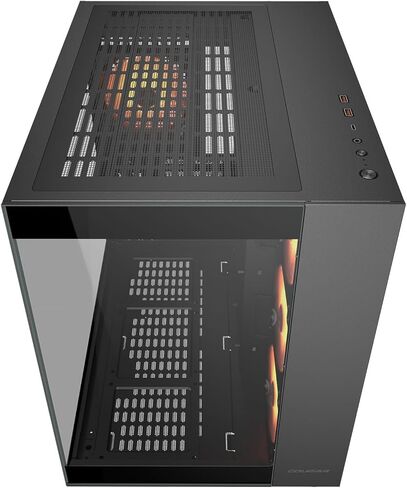 حقيبة ألعاب Cougar FV150 RGB متوسطة البرج، تدعم وحدة معالجة الرسومات حتى 400 مم، مراوح مثبتة مسبقًا 3 × 120 مم ARGB M/B جانبية و1 × 120 مم ARGB خلفي، أسود in Saudi Arabia