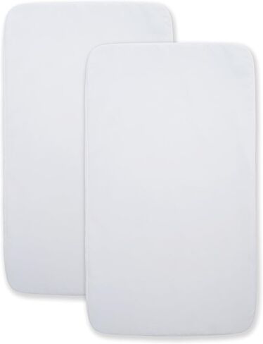 HALO BassiNest Beside Sleeper Fitted Sheets, 100% Organic Cotton, 2 Pack in Saudi Arabia