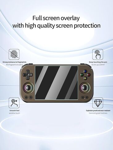 Screen Protector for ANBERNIC RG 477M Gaming Handheld, Anti-Scratch 9H Hardness Tempered Glass,Touch Sensitive,Edges Bubble Free Easy to Install,HD Clear,2 Pack. in Saudi Arabia