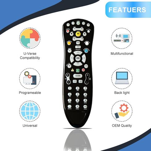 S10 ATT Universal TV Remote Control, Replacement Remote, Easy Setup, Wide Compatibility S10 ATT Remote Control Replacement in Saudi Arabia