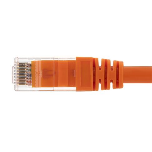 كابل توصيل NavePoint، CAT6، UTP، 24AWG/7*0.18 ملم، 2 قدم، 10 حزم، برتقالي in Saudi Arabia