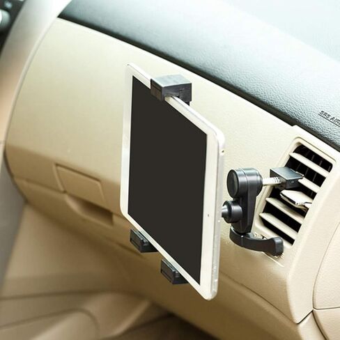Selna Air Vent Car Mount Compatible with Amazon Fire HD 8 Kids Pro (2022 Release),Edition (2020 Release),10 Kids Edition (2021 Release) - Tablet Holder Swivel Cradle Strong Grip Ac Louver in Saudi Arabia