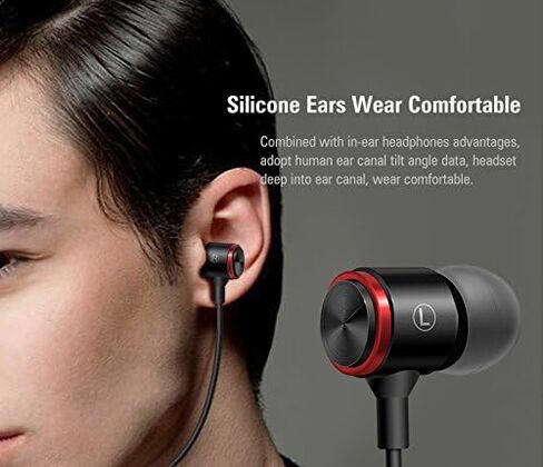 【2 Pack】 Earbud & in-Ear Headphones Compatible for iPhone and Android Smartphones Earphones Noise Cancelling Stereo Wired 3.5mm Earbuds with Microphone in Saudi Arabia